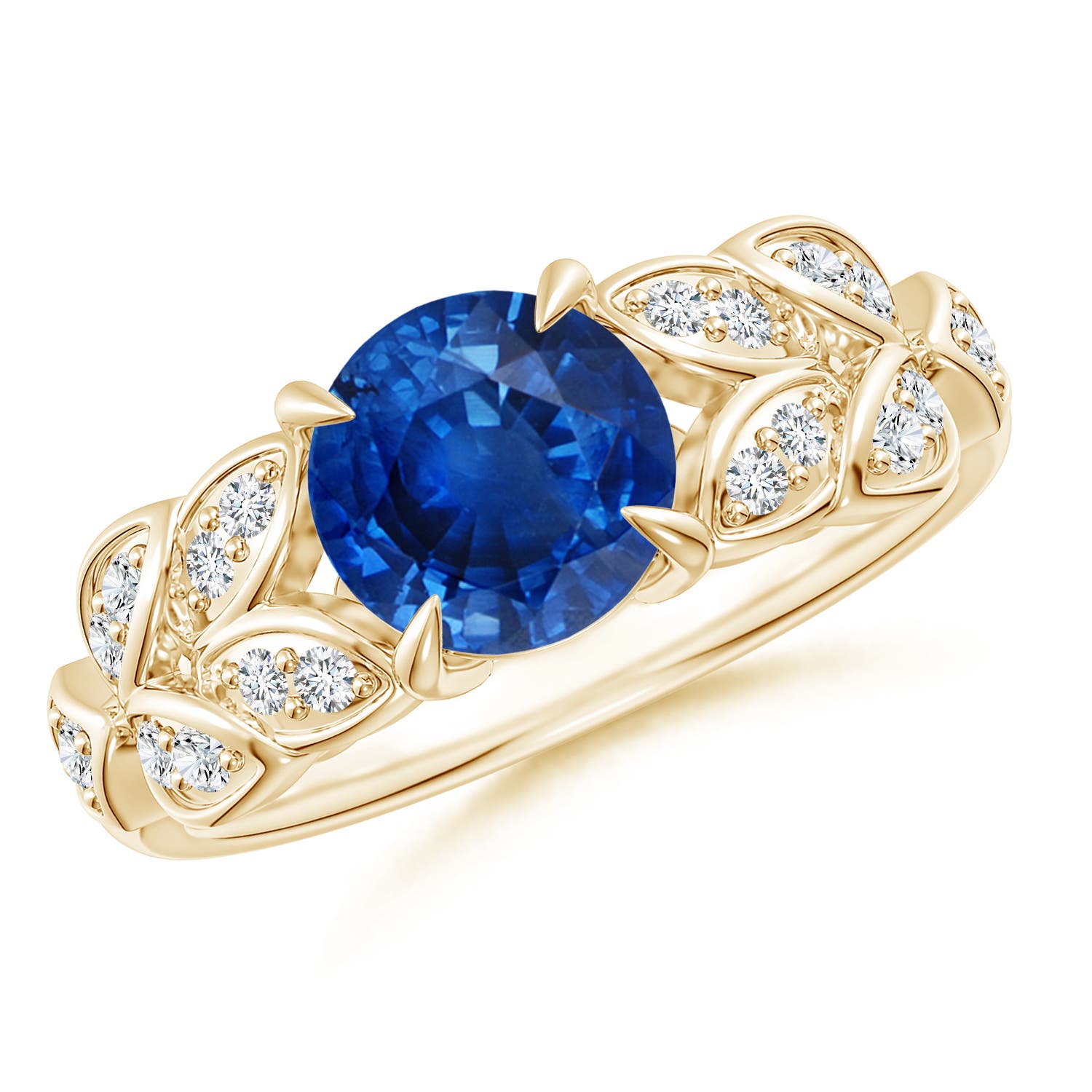 AAA - Blue Sapphire / 1.82 CT / 14 KT Yellow Gold