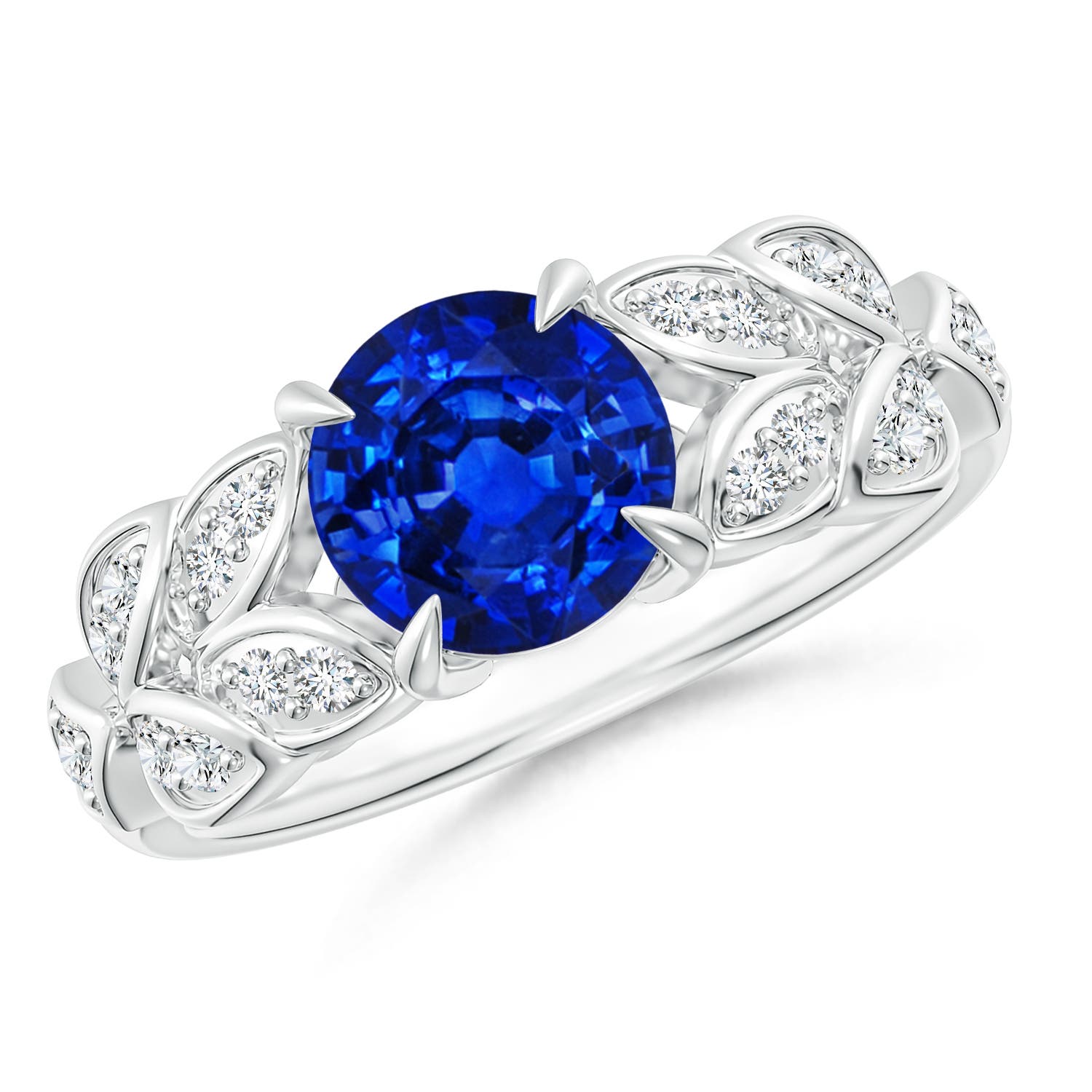 AAAA - Blue Sapphire / 1.82 CT / 14 KT White Gold