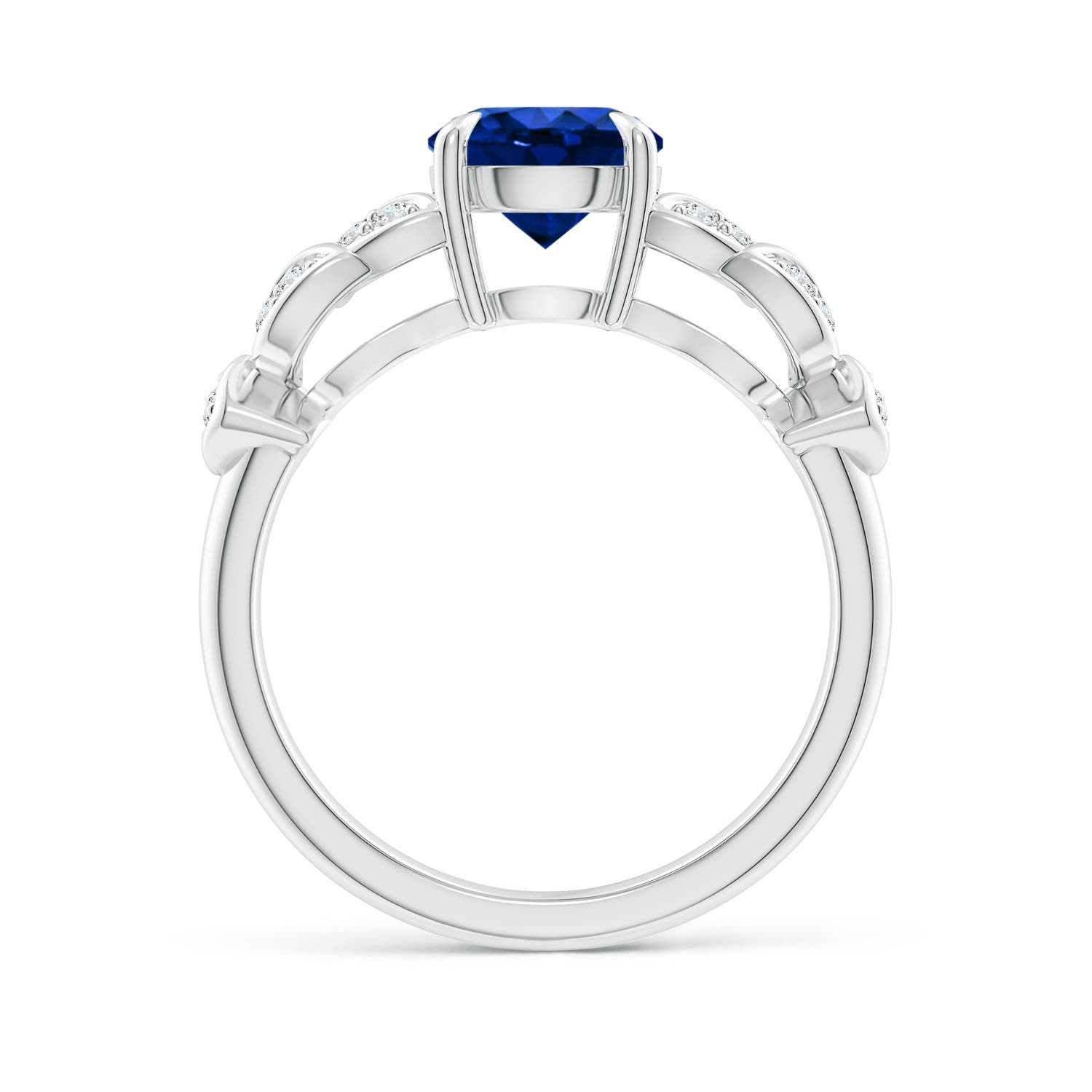 AAAA - Blue Sapphire / 1.82 CT / 14 KT White Gold