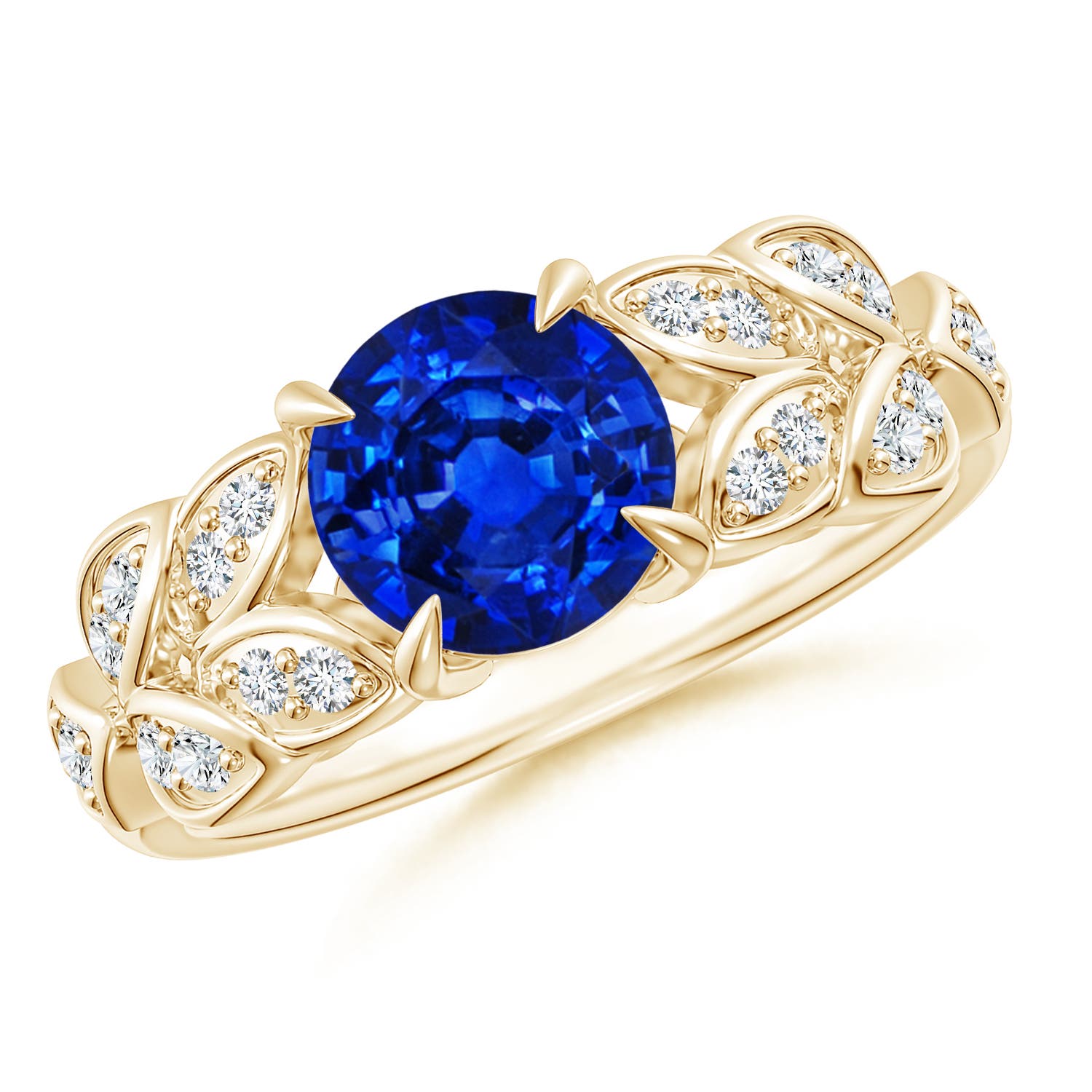 AAAA - Blue Sapphire / 1.82 CT / 14 KT Yellow Gold