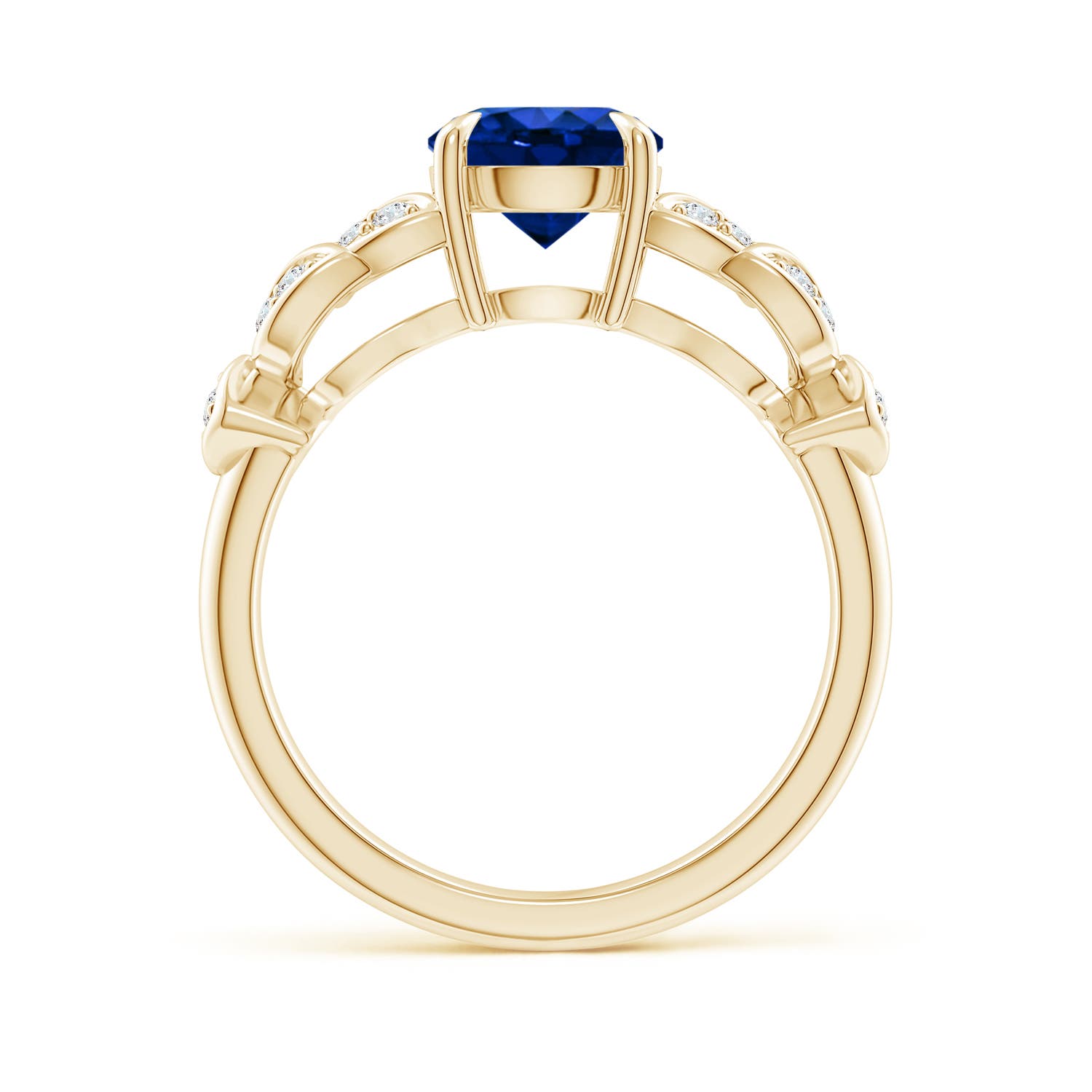 AAAA - Blue Sapphire / 1.82 CT / 14 KT Yellow Gold