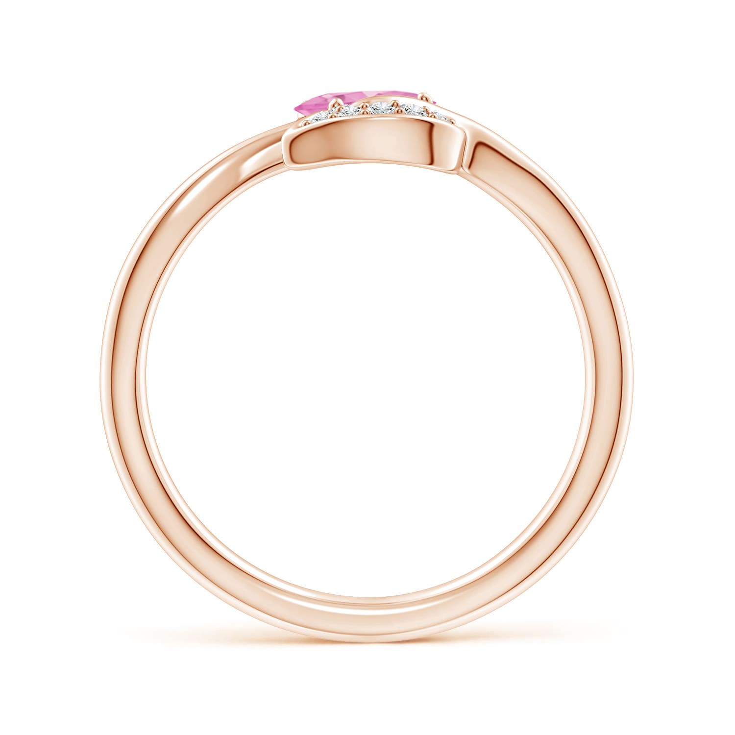 A - Pink Sapphire / 0.59 CT / 14 KT Rose Gold