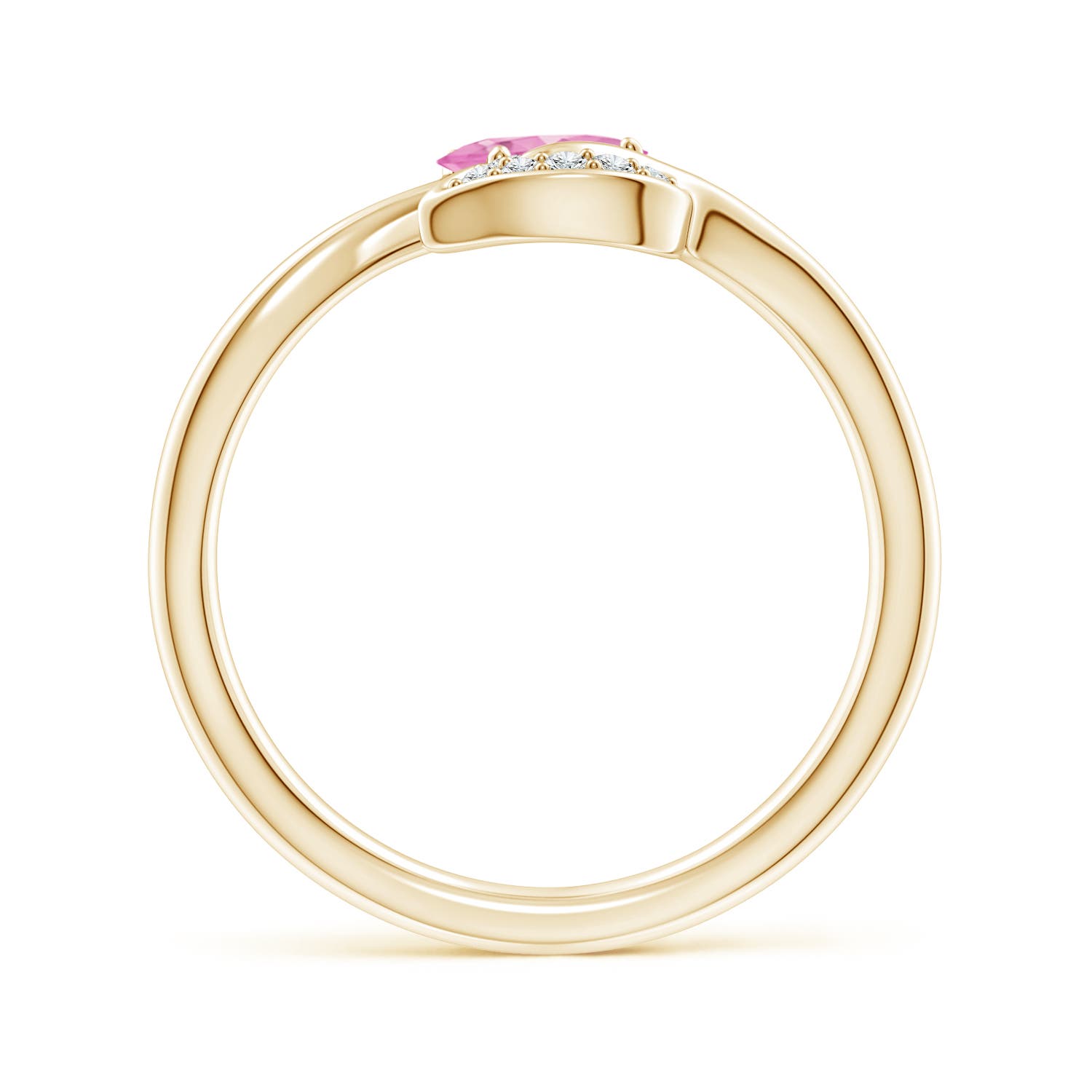 A - Pink Sapphire / 0.59 CT / 14 KT Yellow Gold