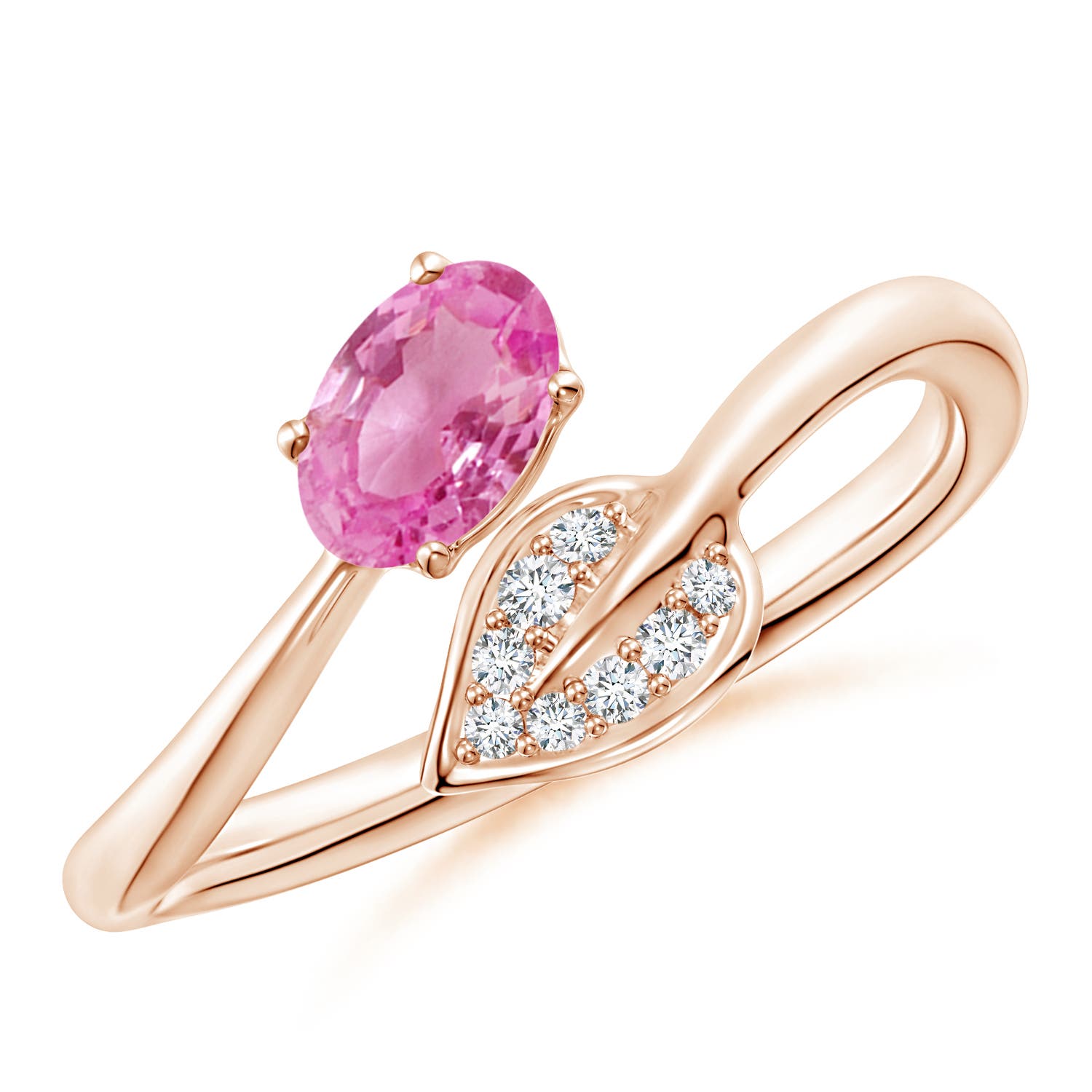 AA - Pink Sapphire / 0.59 CT / 14 KT Rose Gold