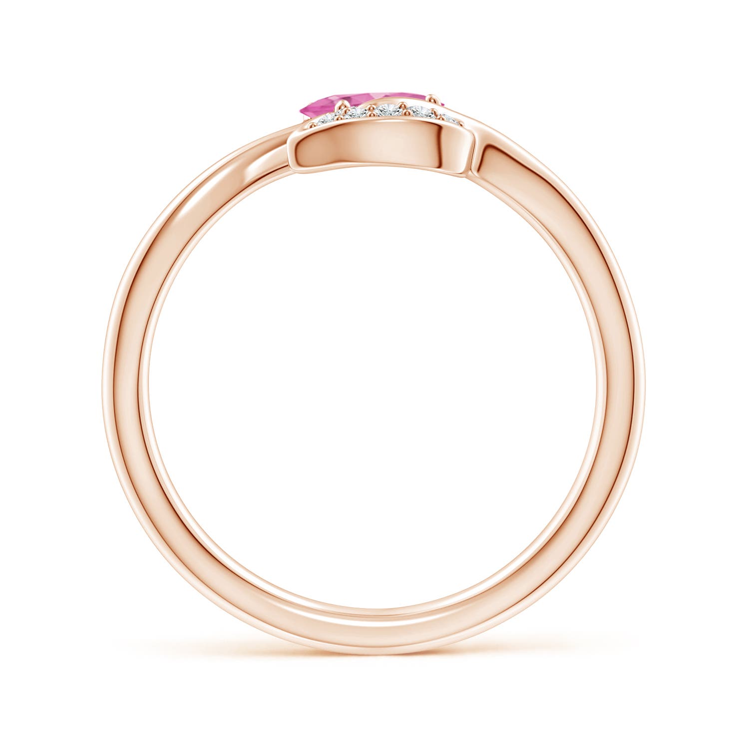 AA - Pink Sapphire / 0.59 CT / 14 KT Rose Gold