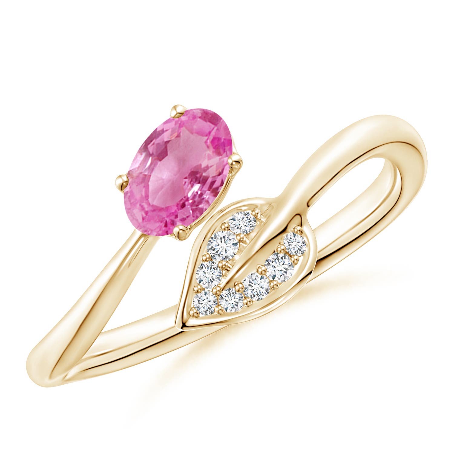 AA - Pink Sapphire / 0.59 CT / 14 KT Yellow Gold