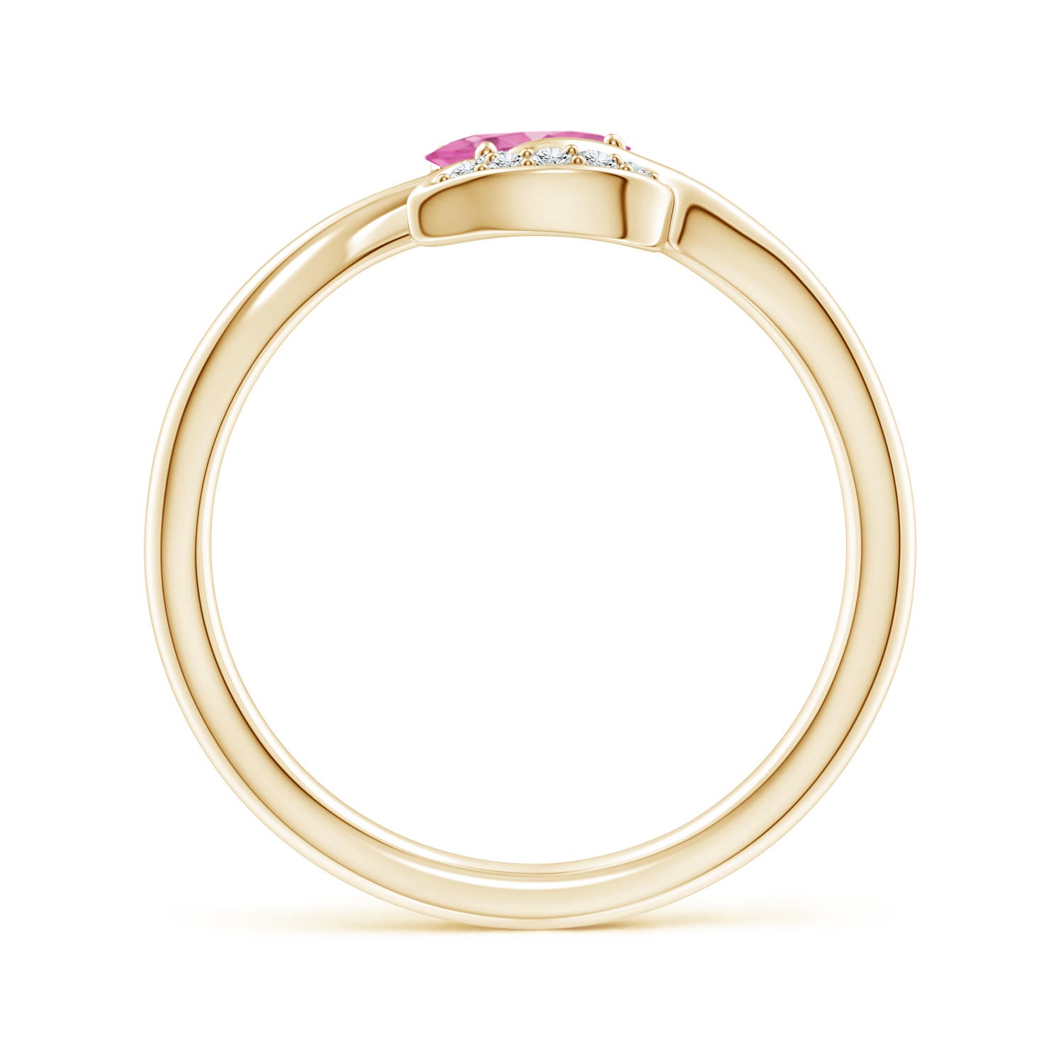 AA - Pink Sapphire / 0.59 CT / 14 KT Yellow Gold