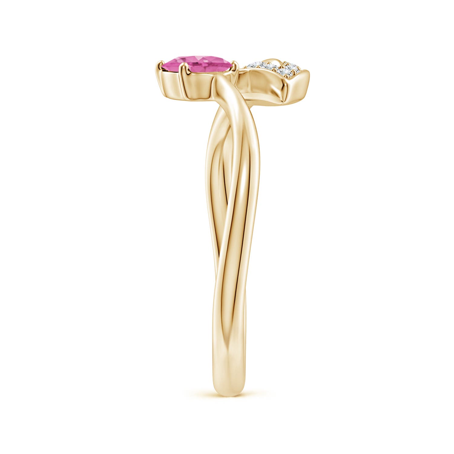 AA - Pink Sapphire / 0.59 CT / 14 KT Yellow Gold