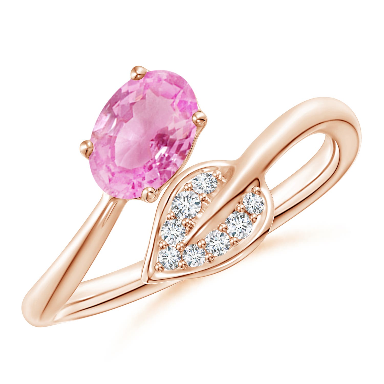 A - Pink Sapphire / 0.9 CT / 14 KT Rose Gold