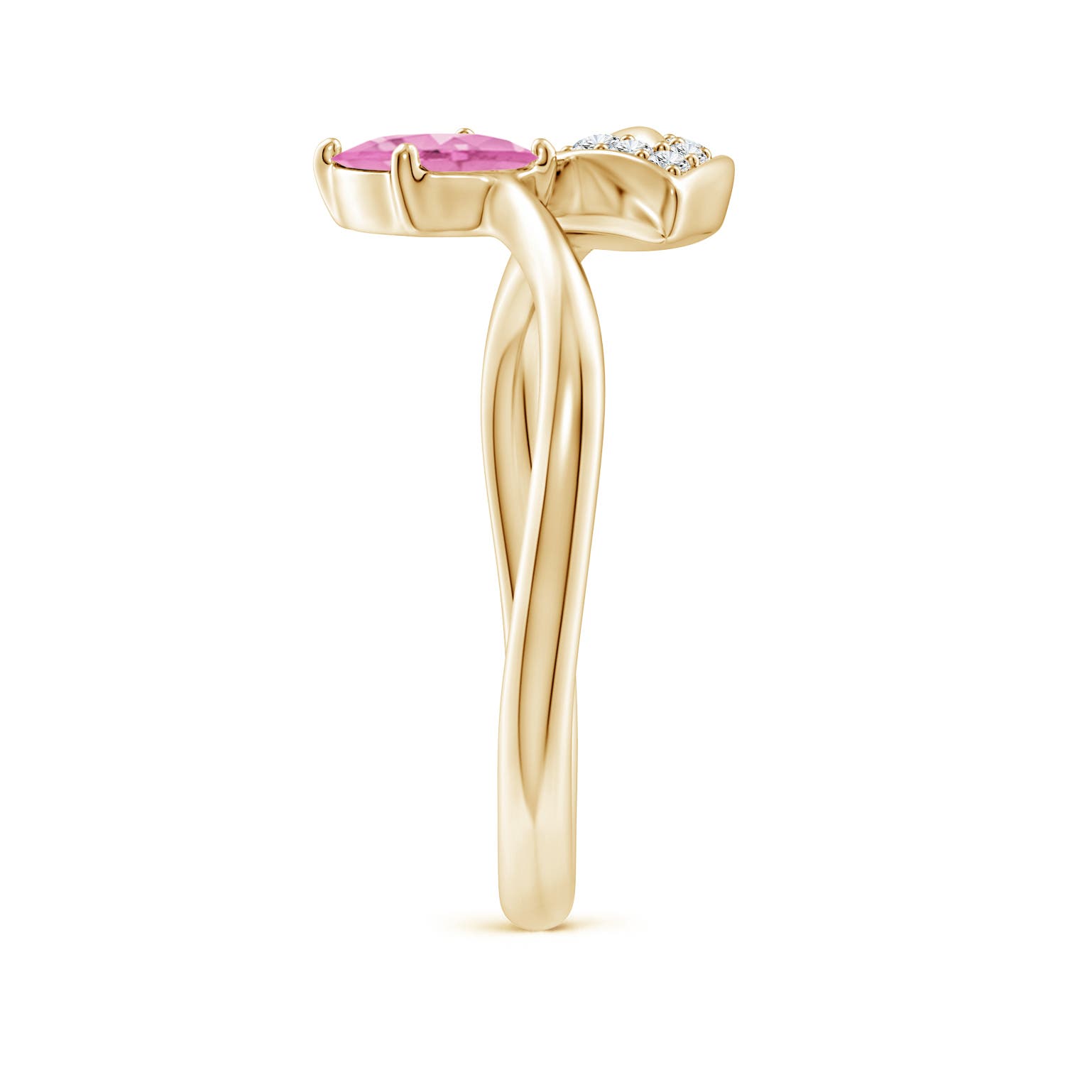 A - Pink Sapphire / 0.9 CT / 14 KT Yellow Gold