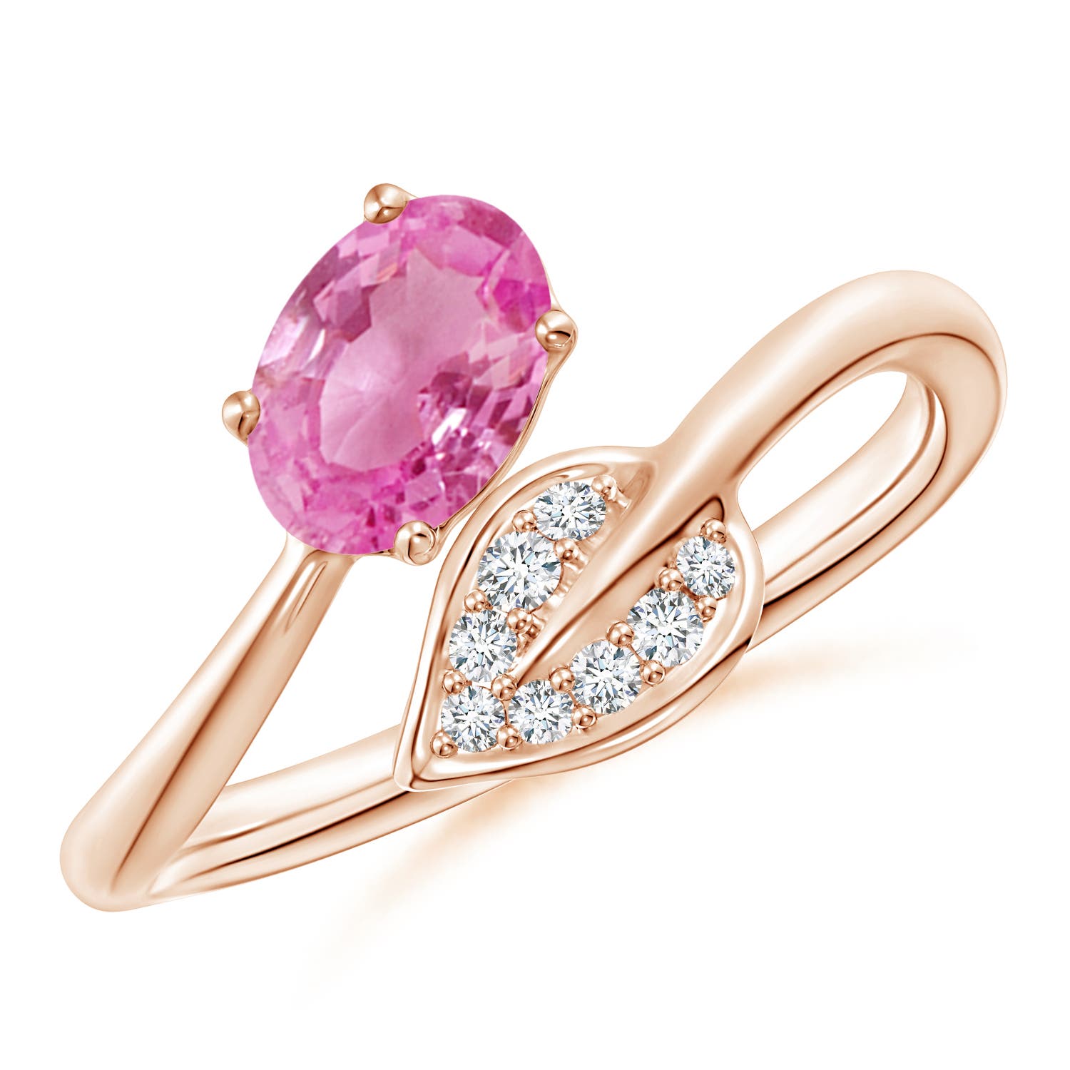 AA - Pink Sapphire / 0.9 CT / 14 KT Rose Gold