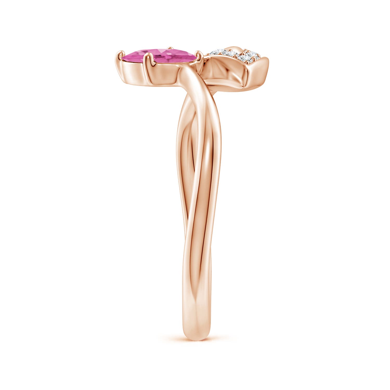 AA - Pink Sapphire / 0.9 CT / 14 KT Rose Gold