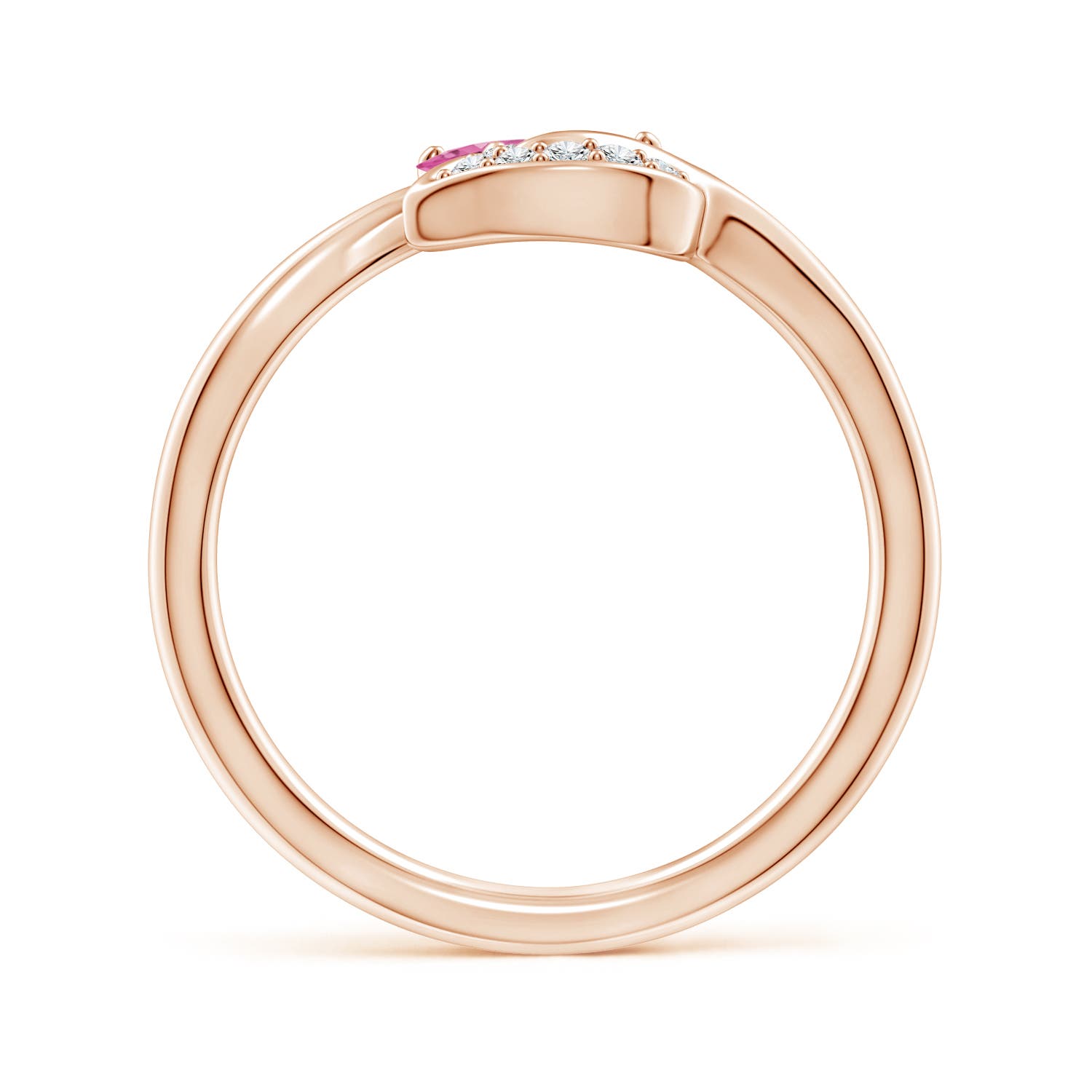 AAA - Pink Sapphire / 0.9 CT / 14 KT Rose Gold