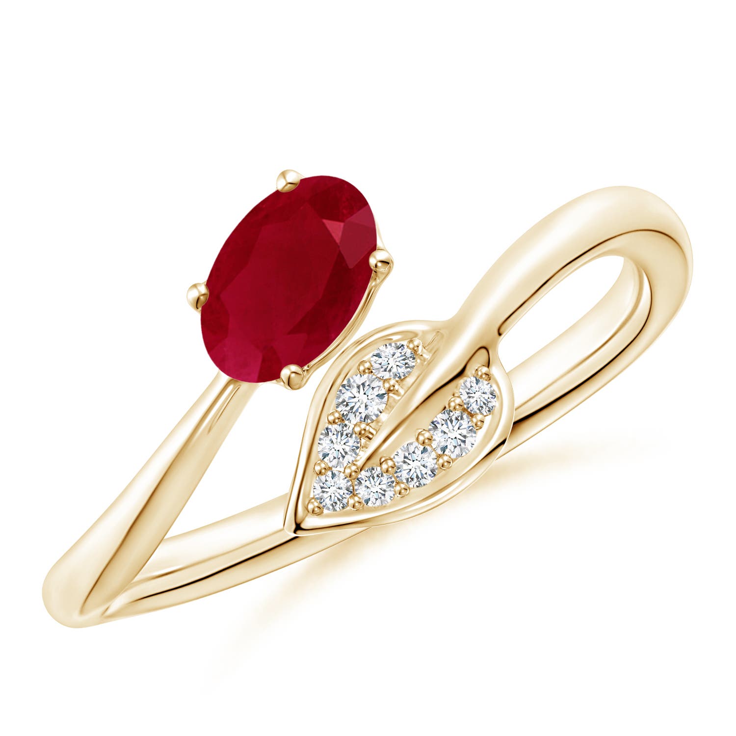 AA - Ruby / 0.64 CT / 14 KT Yellow Gold