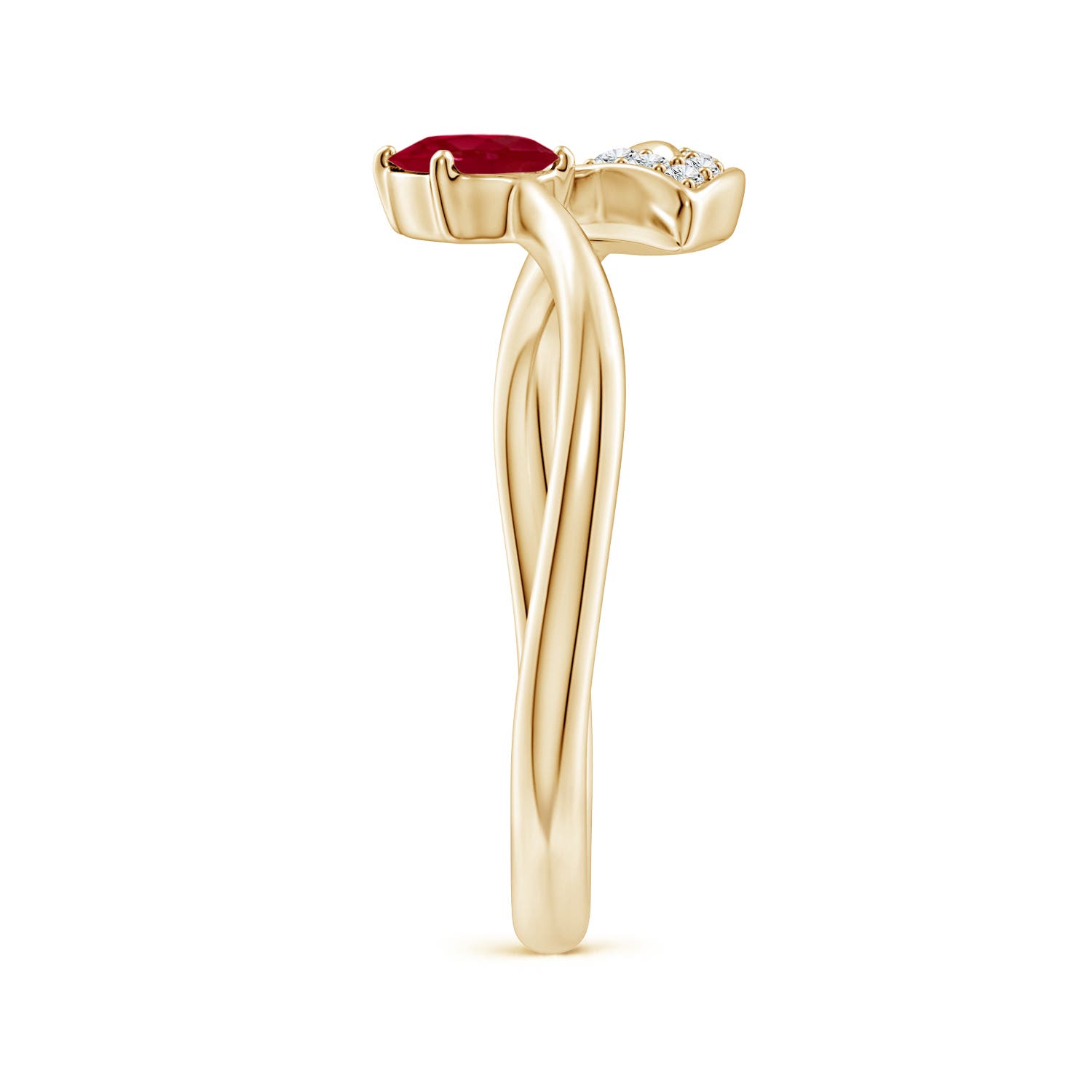 AA - Ruby / 0.64 CT / 14 KT Yellow Gold