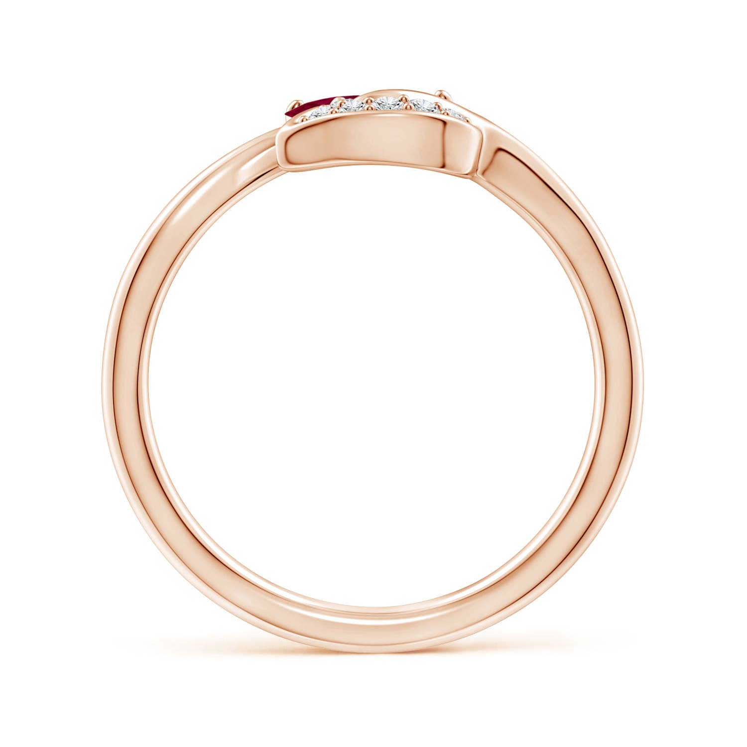 A - Ruby / 1.05 CT / 14 KT Rose Gold