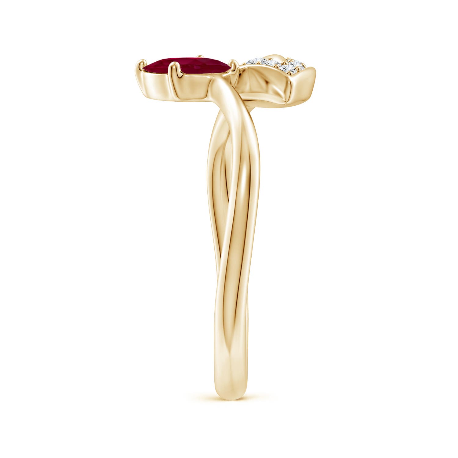 A - Ruby / 1.05 CT / 14 KT Yellow Gold