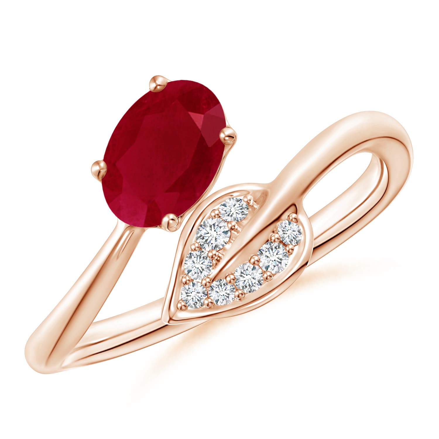 AA - Ruby / 1.05 CT / 14 KT Rose Gold