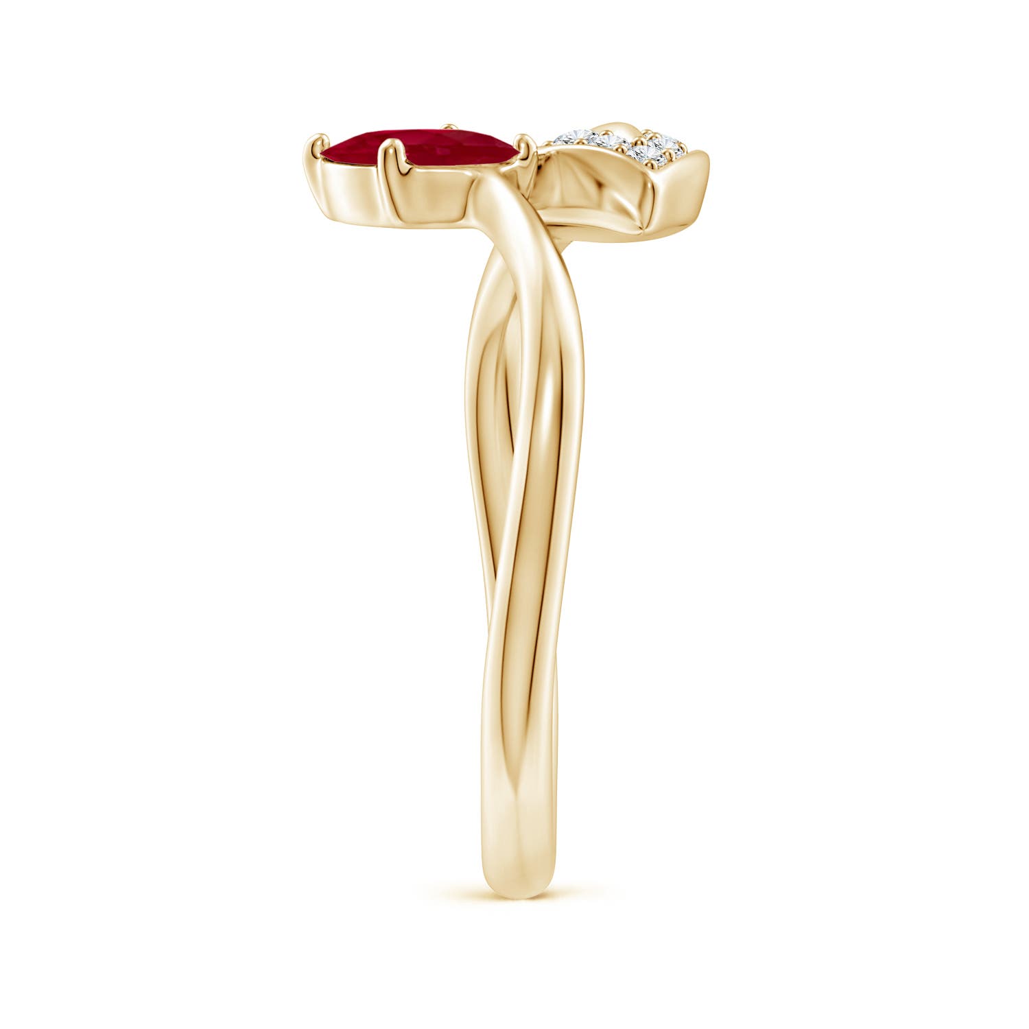 AA - Ruby / 1.05 CT / 14 KT Yellow Gold