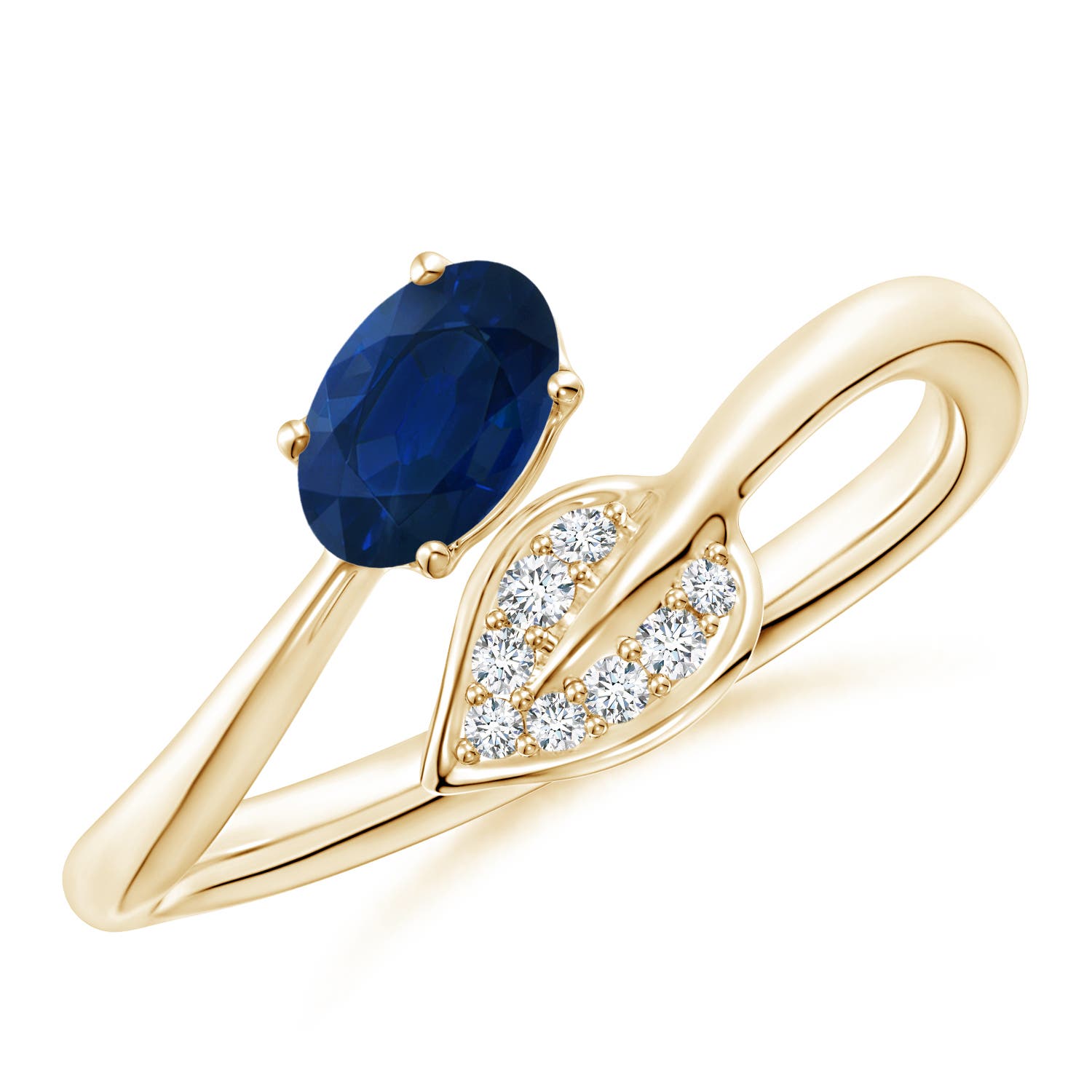 AA - Blue Sapphire / 0.64 CT / 14 KT Yellow Gold