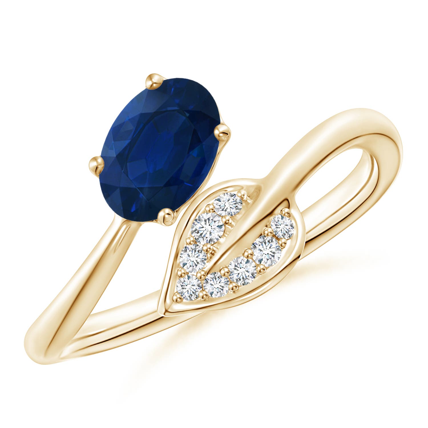 AA - Blue Sapphire / 0.9 CT / 14 KT Yellow Gold