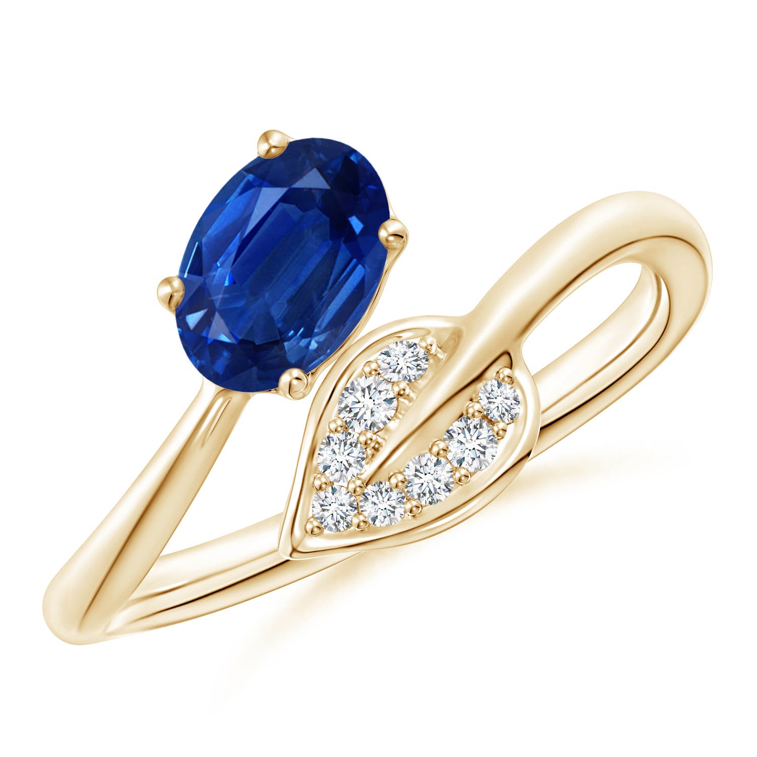 AAA - Blue Sapphire / 0.9 CT / 14 KT Yellow Gold