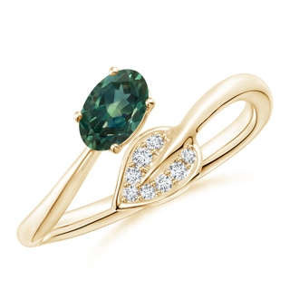 Oval AA Teal Montana Sapphire
