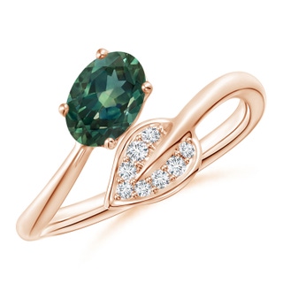 Oval AA Teal Montana Sapphire