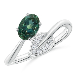 Oval AA Teal Montana Sapphire