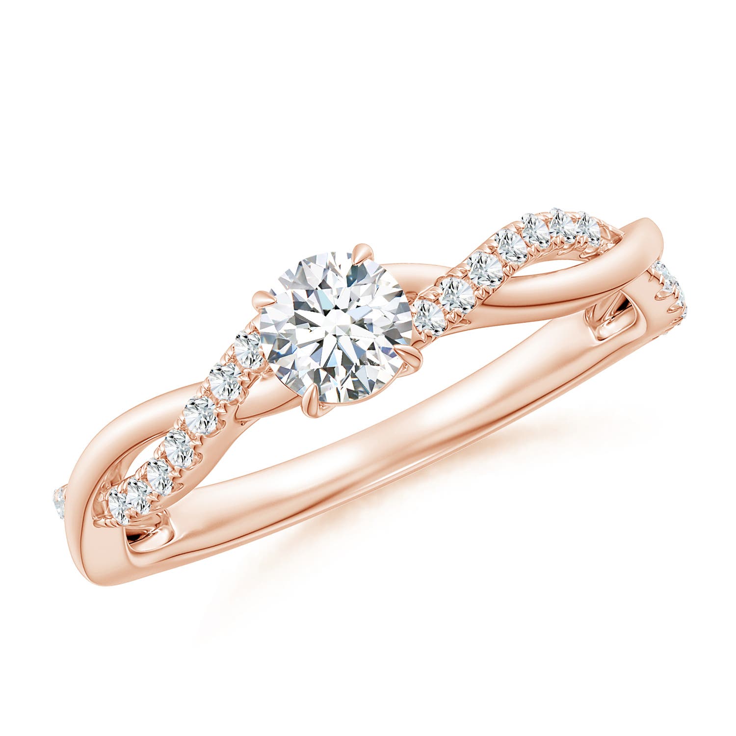 F-G, VS / 0.49 CT / 18 KT Rose Gold