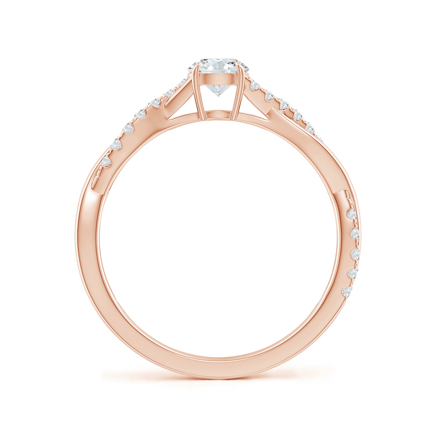 F-G, VS / 0.49 CT / 18 KT Rose Gold