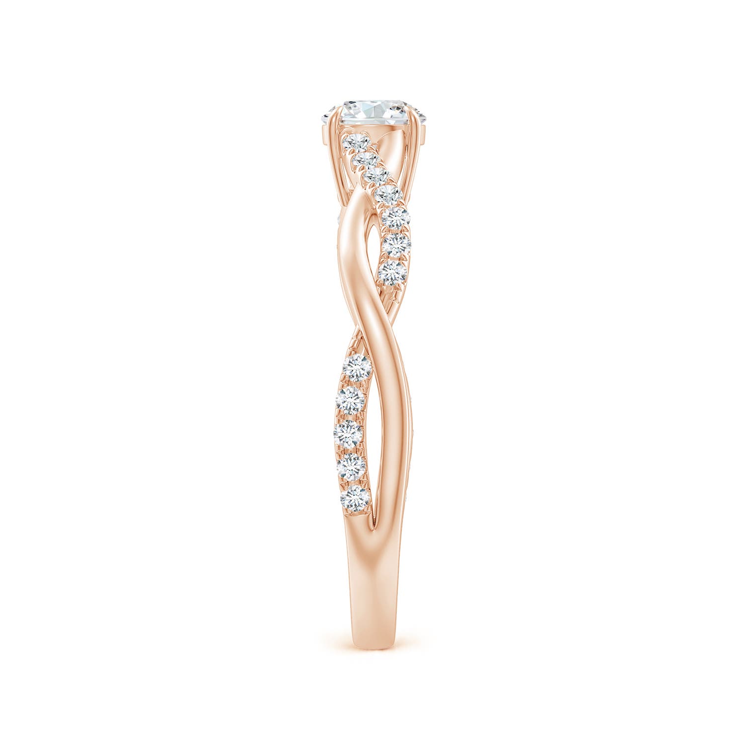 F-G, VS / 0.49 CT / 14 KT Rose Gold