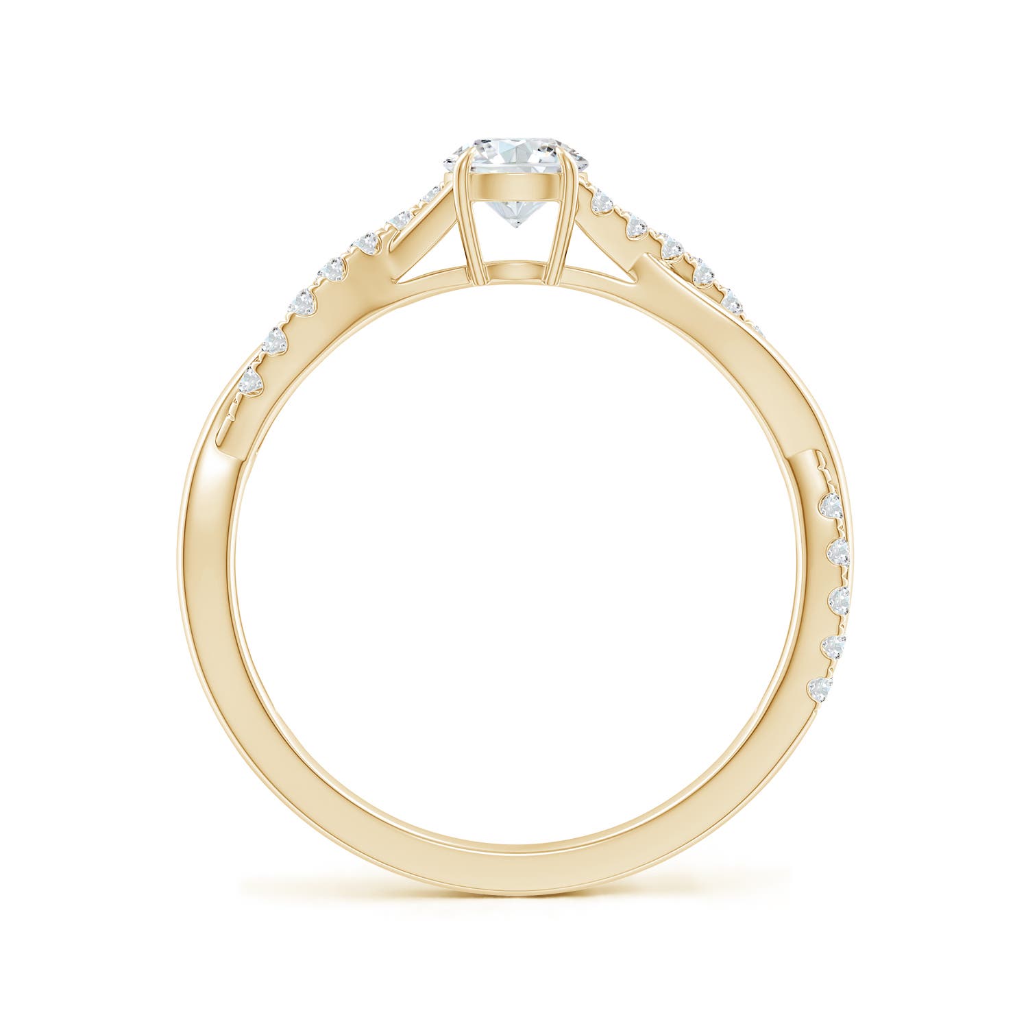 F-G, VS / 0.49 CT / 14 KT Yellow Gold