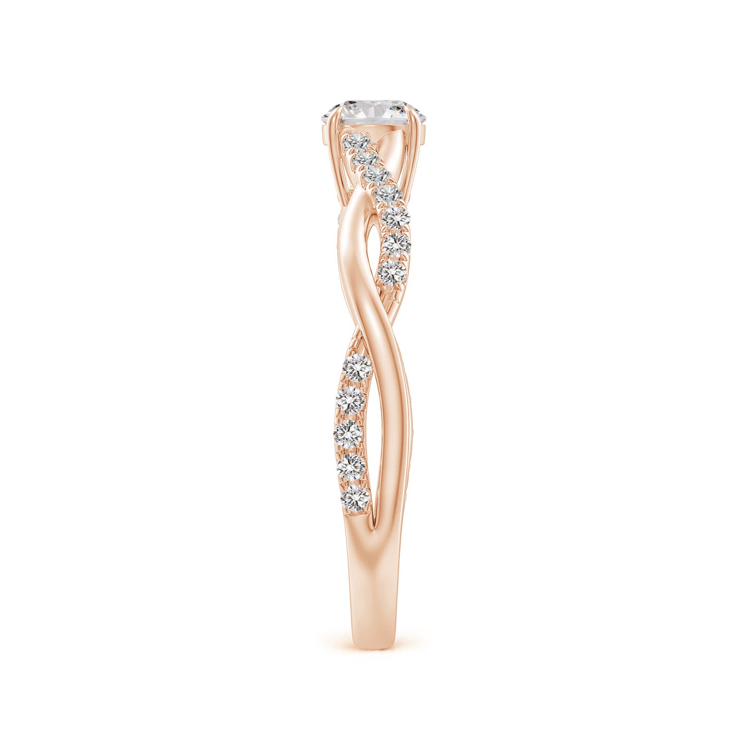 I-J, I1-I2 / 0.49 CT / 14 KT Rose Gold