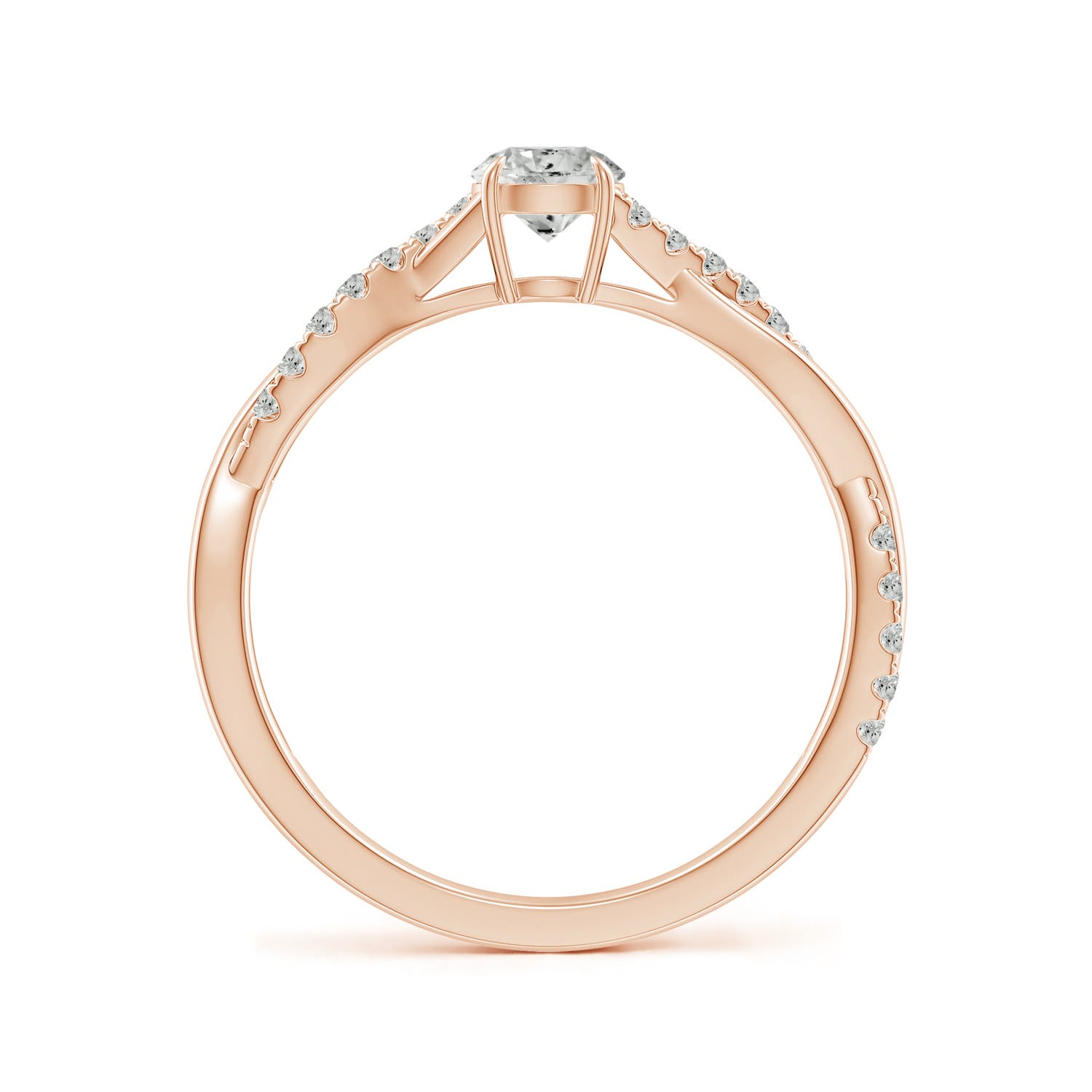 K, I3 / 0.49 CT / 14 KT Rose Gold