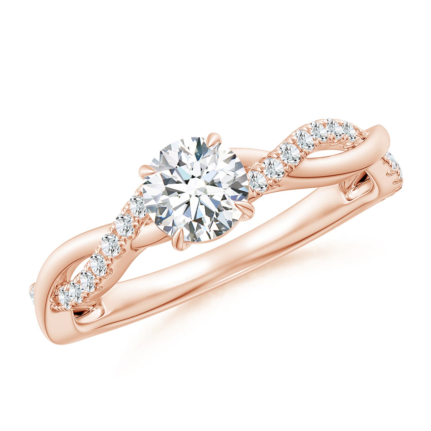 F-G, VS / 0.74 CT / 18 KT Rose Gold