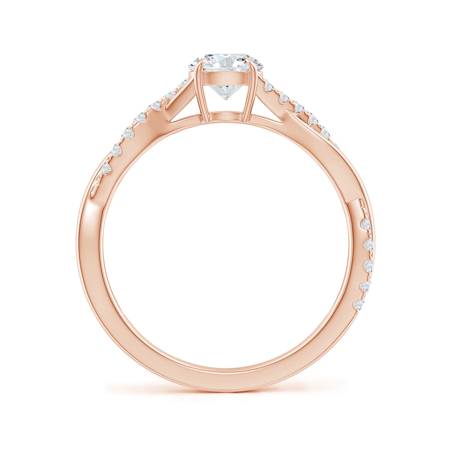 F-G, VS / 0.74 CT / 18 KT Rose Gold