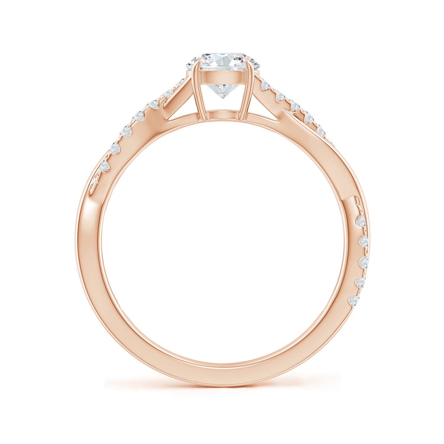 G, VS2 / 0.74 CT / 14 KT Rose Gold