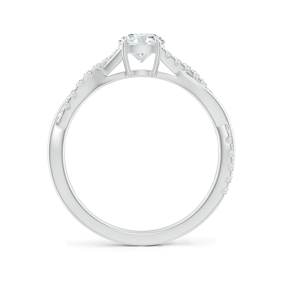 5.2mm GVS2 Classic Solitaire Diamond Twist Shank Engagement Ring in White Gold side-1