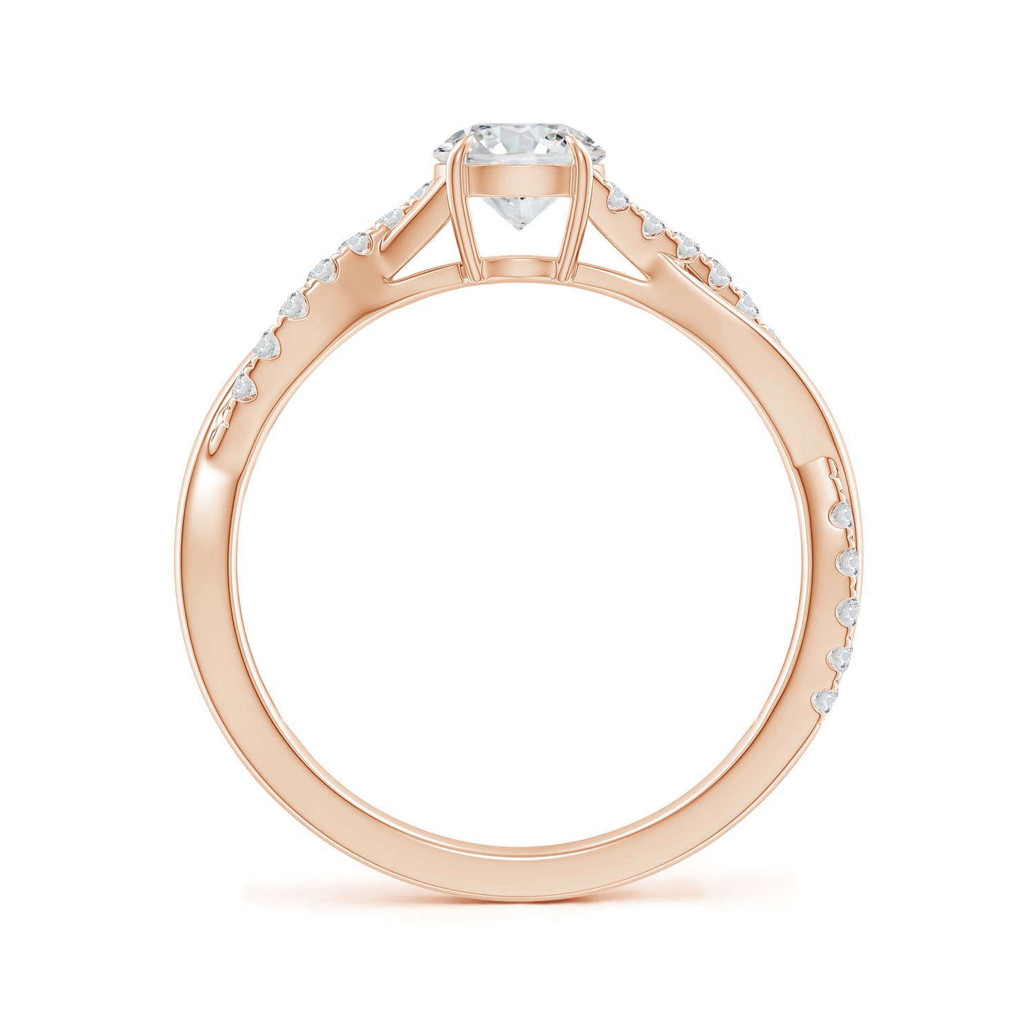 H, SI2 / 0.74 CT / 14 KT Rose Gold