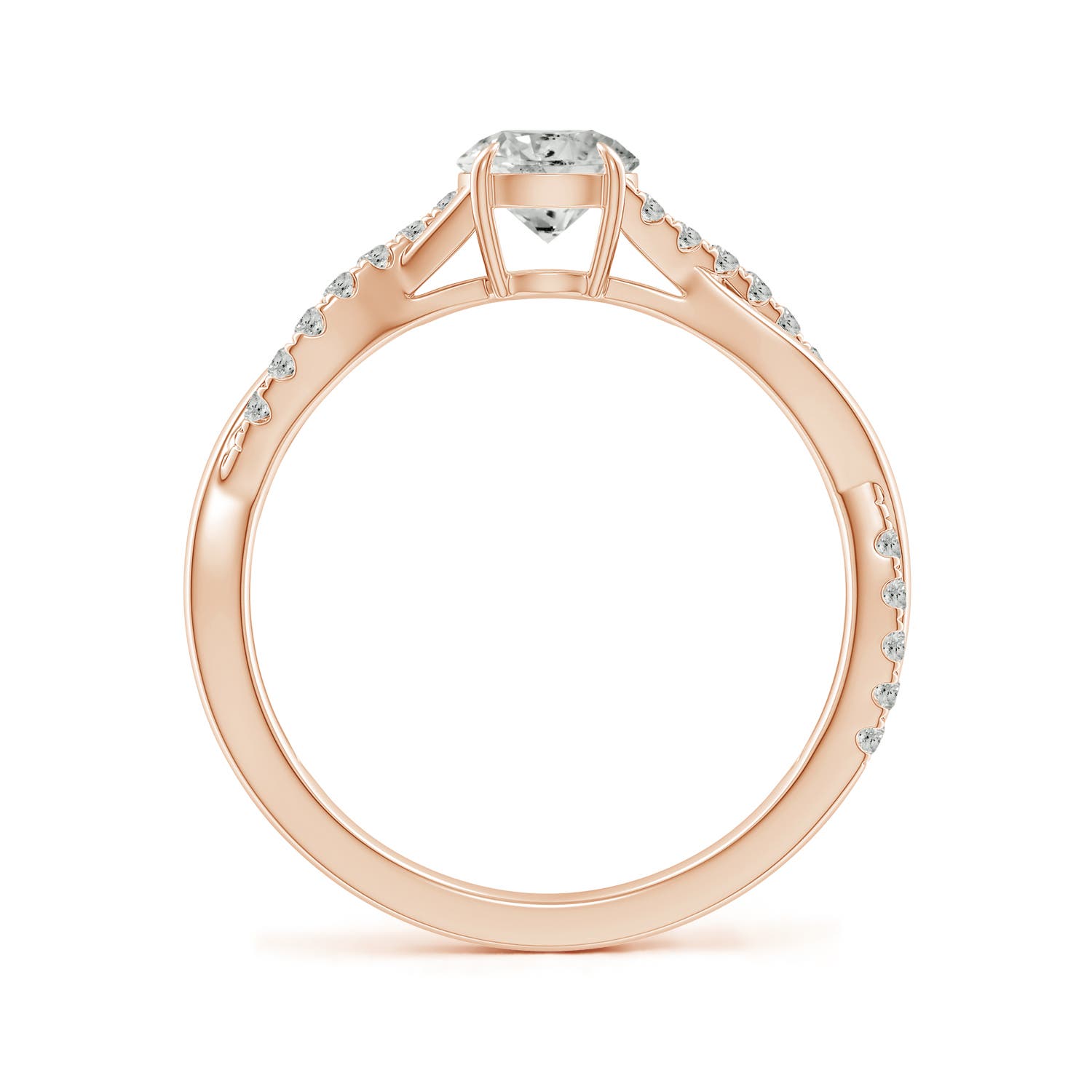 K, I3 / 0.74 CT / 14 KT Rose Gold