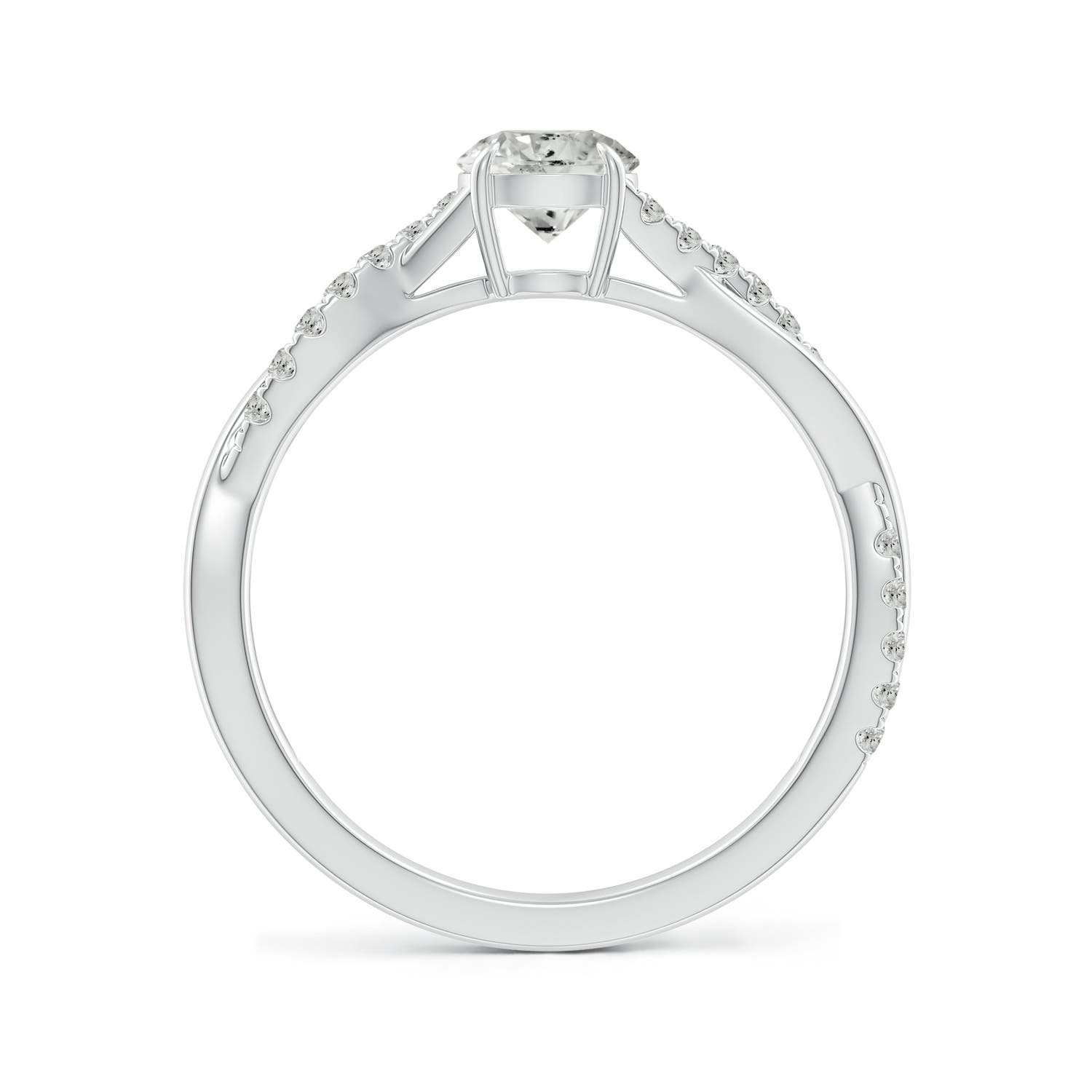 K, I3 / 0.74 CT / 14 KT White Gold