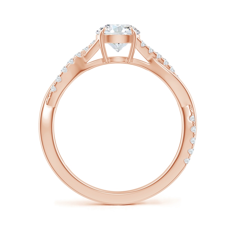 5.9mm GVS2 Classic Solitaire Diamond Twist Shank Engagement Ring in 18K Rose Gold side-1