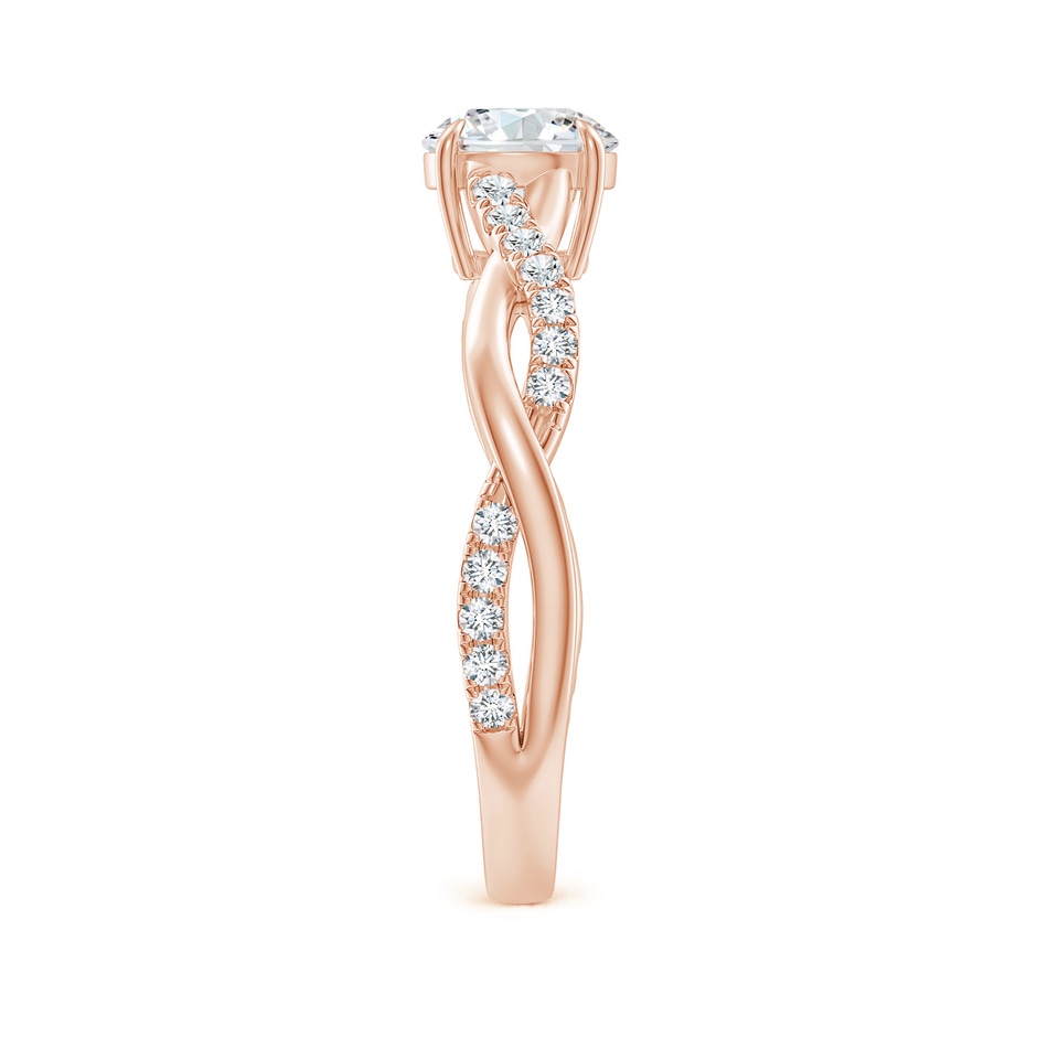 5.9mm GVS2 Classic Solitaire Diamond Twist Shank Engagement Ring in 18K Rose Gold side-2