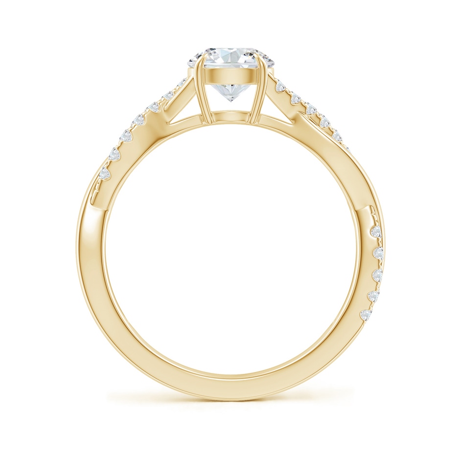 5.9mm GVS2 Classic Solitaire Diamond Twist Shank Engagement Ring in 18K Yellow Gold side-1