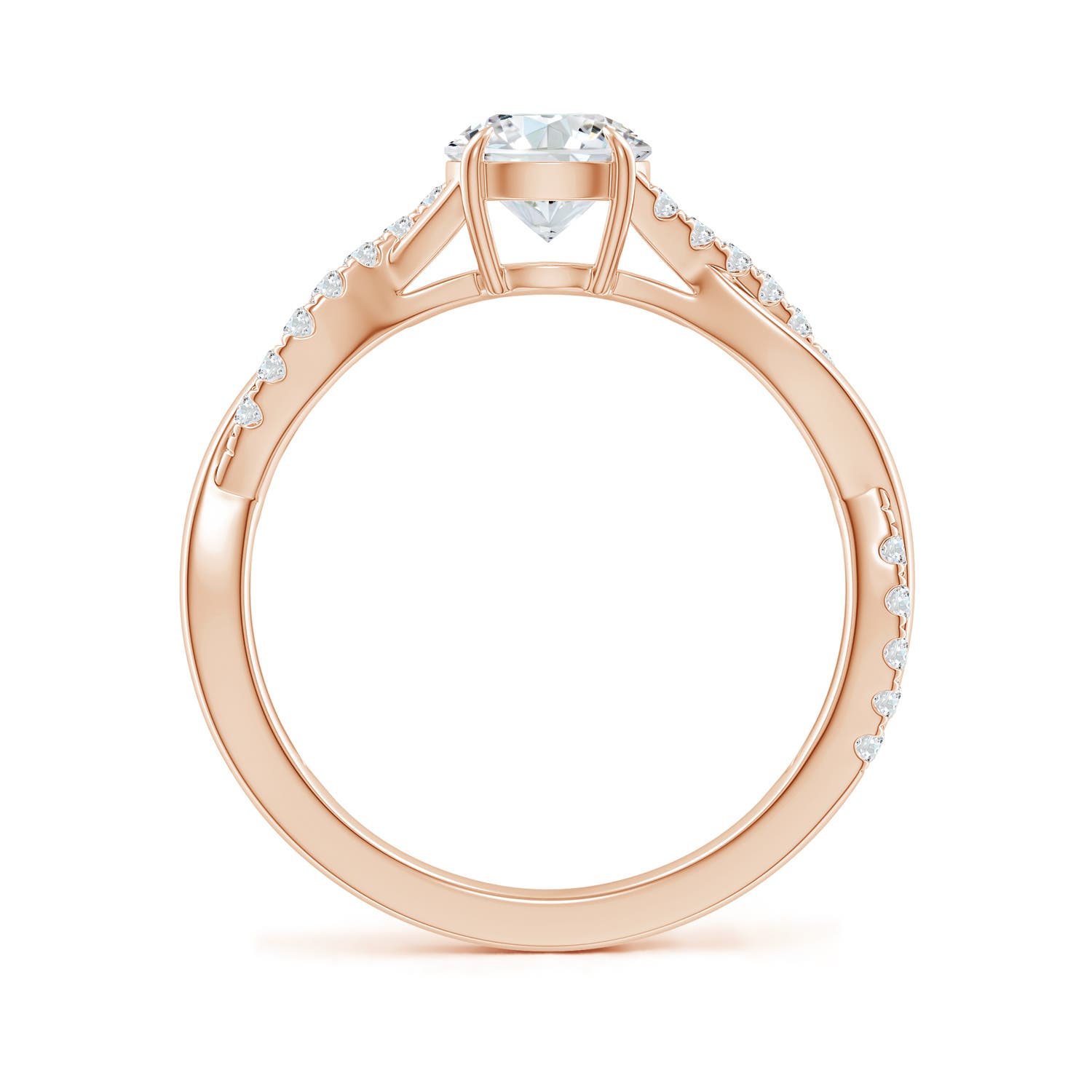 G, VS2 / 0.99 CT / 14 KT Rose Gold