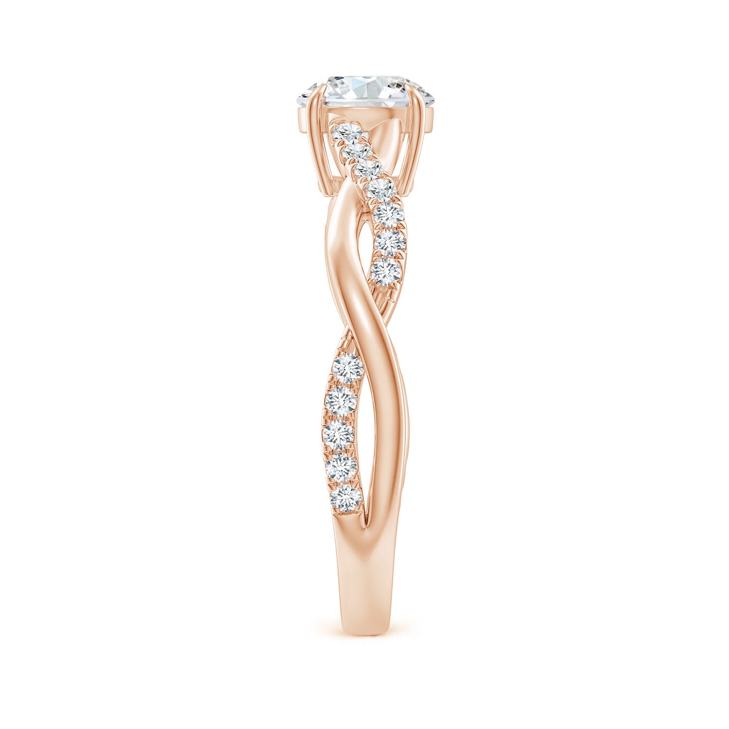 F-G, VS / 0.99 CT / 14 KT Rose Gold