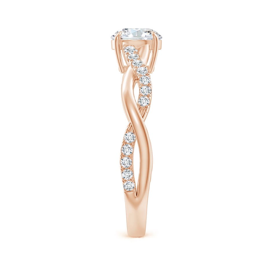 5.9mm GVS2 Classic Solitaire Diamond Twist Shank Engagement Ring in Rose Gold side-2