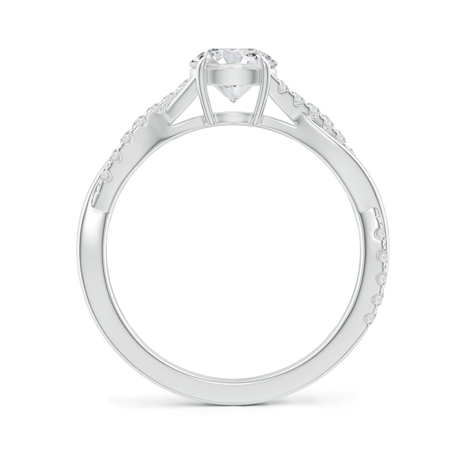 5.9mm HSI2 Classic Solitaire Diamond Twist Shank Engagement Ring in P950 Platinum side-1