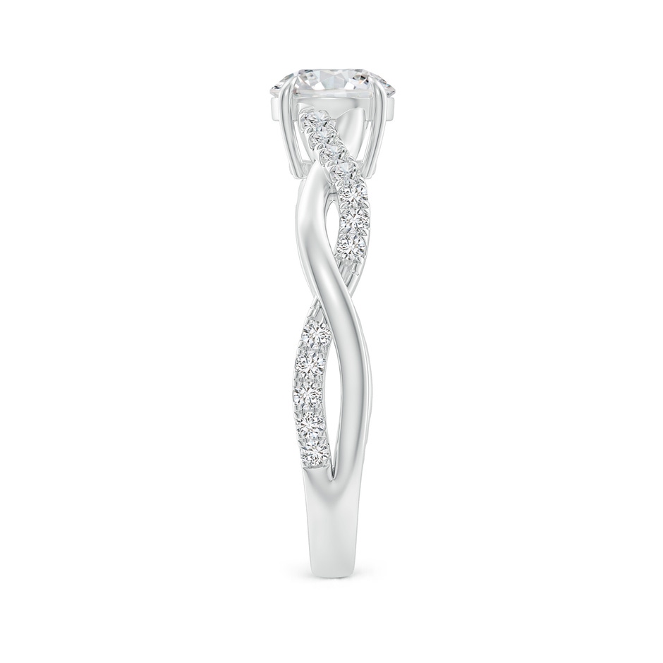 5.9mm HSI2 Classic Solitaire Diamond Twist Shank Engagement Ring in P950 Platinum side-2